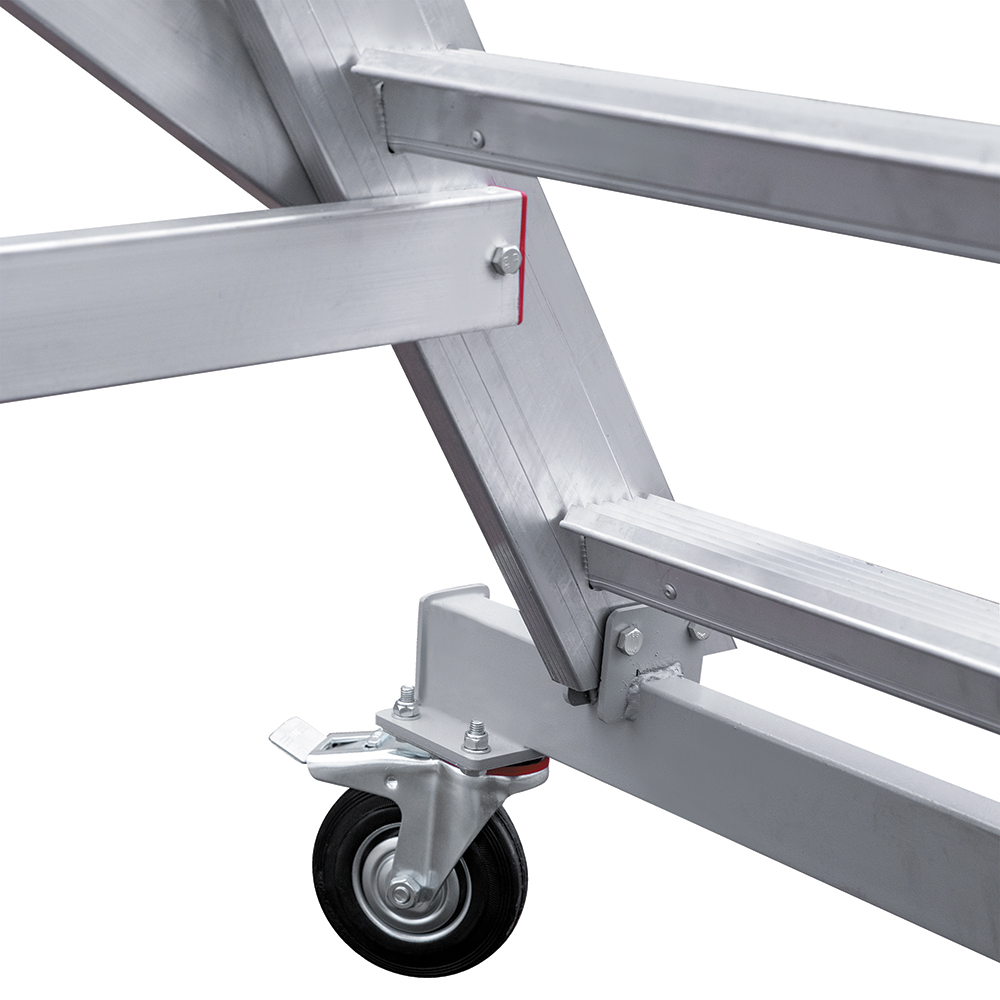 Передвижная двухсторонняя лестница-подмости NV 5522