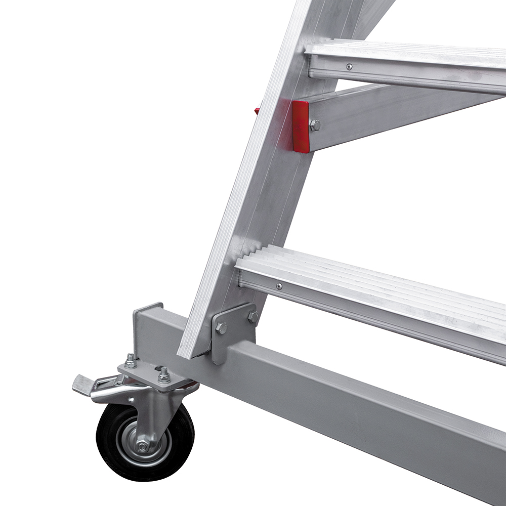 Передвижная двухсторонняя лестница-подмости NV 5522