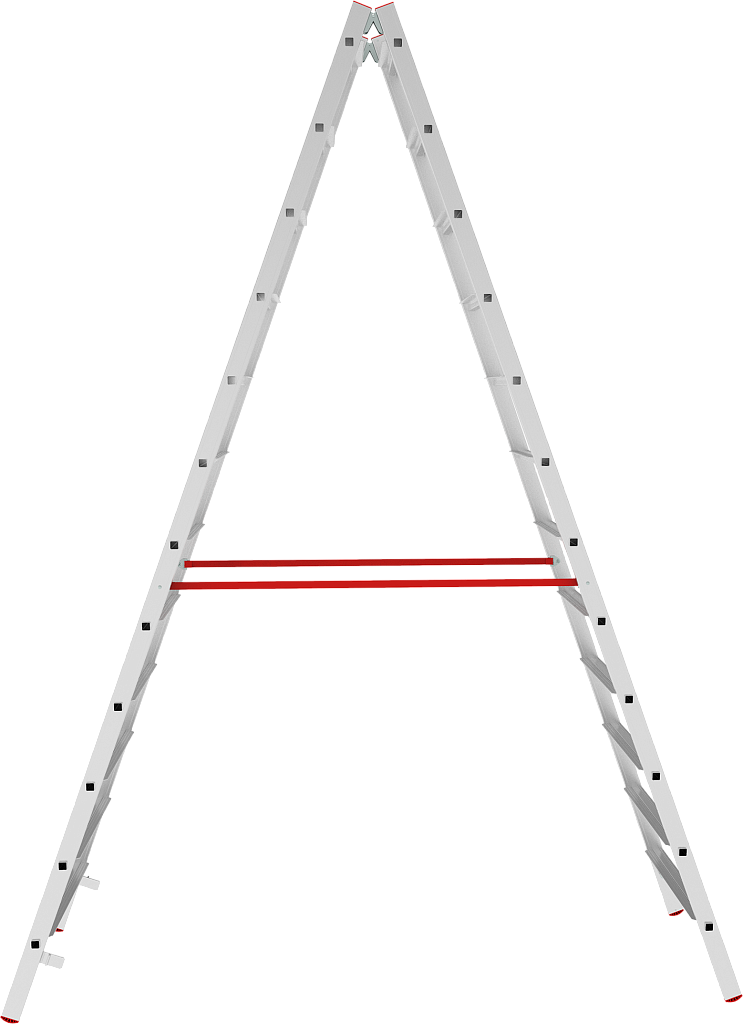 Алюминиевая стремянка со ступенями 80 мм NV 5120