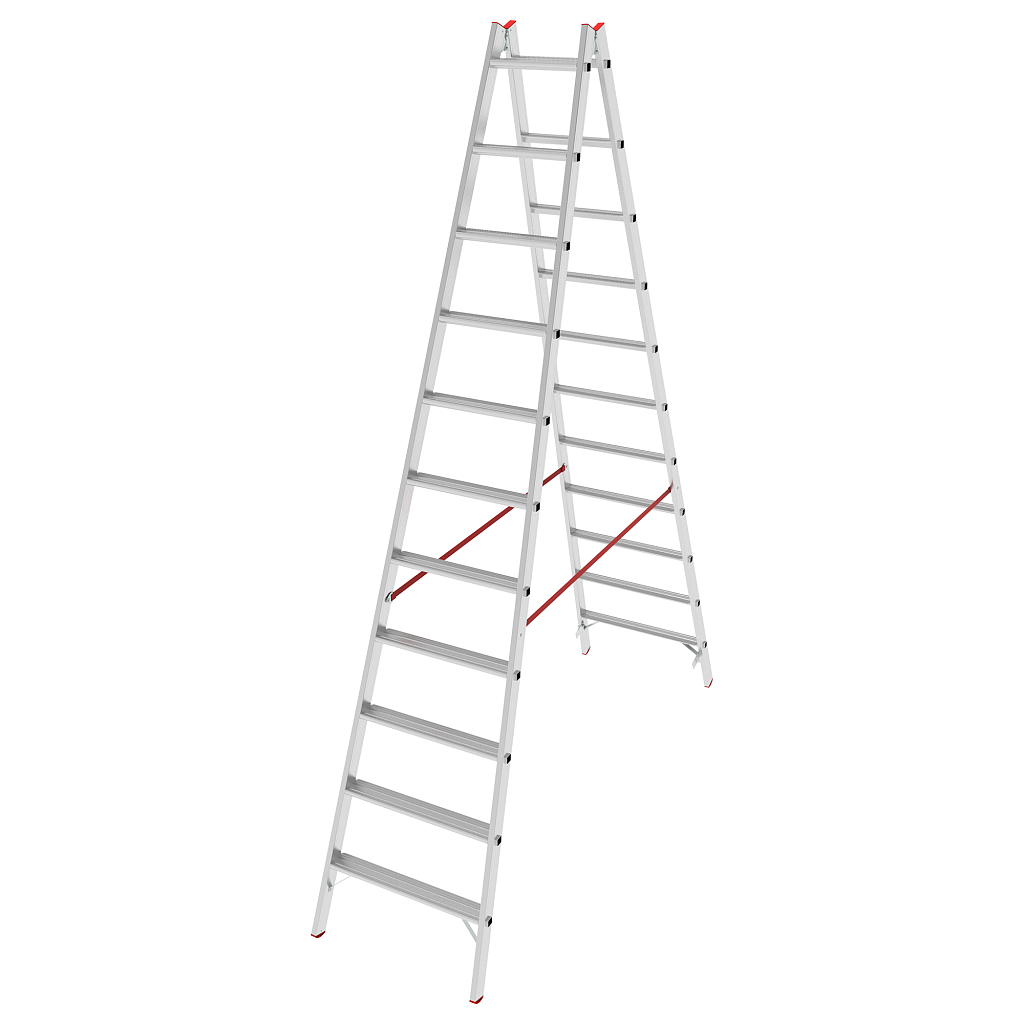 Алюминиевая стремянка со ступенями 80 мм NV 5120
