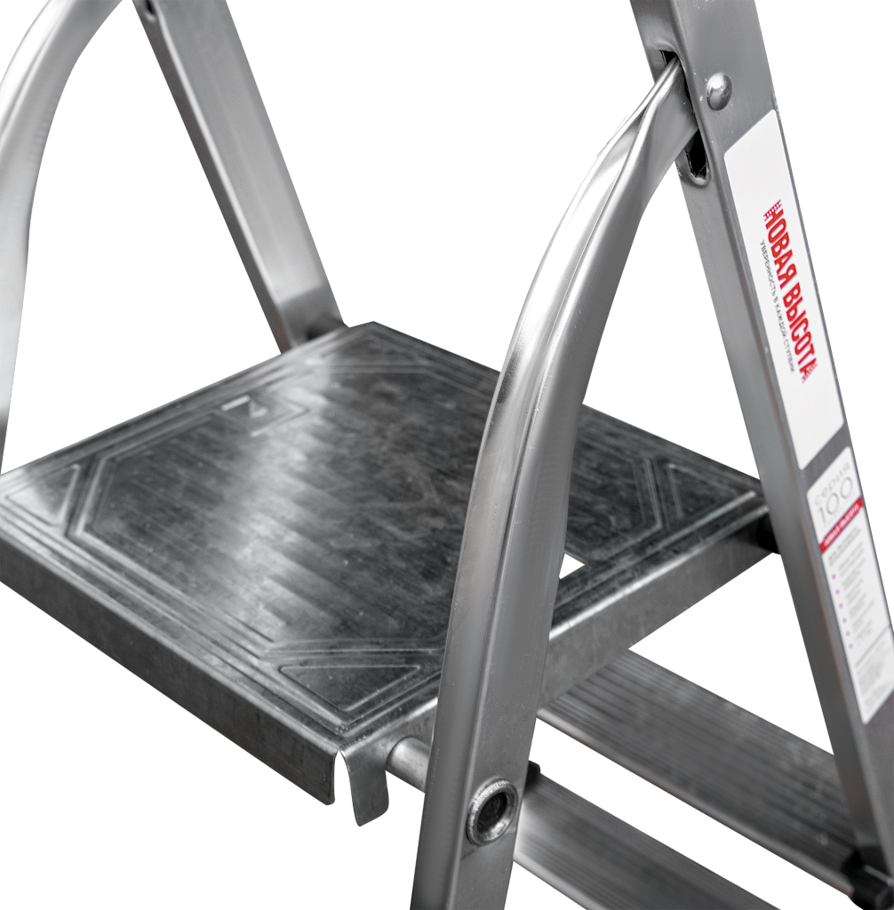 Алюминиевая стремянка с органайзером, ступени 80 мм NV 1115