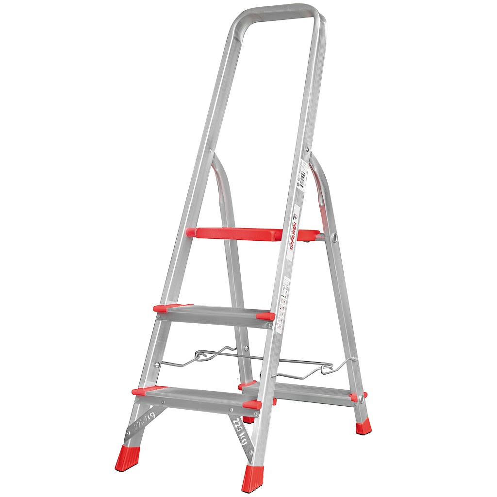 Стремянка с металлической стяжкой и ступенями 130 мм NV 3119