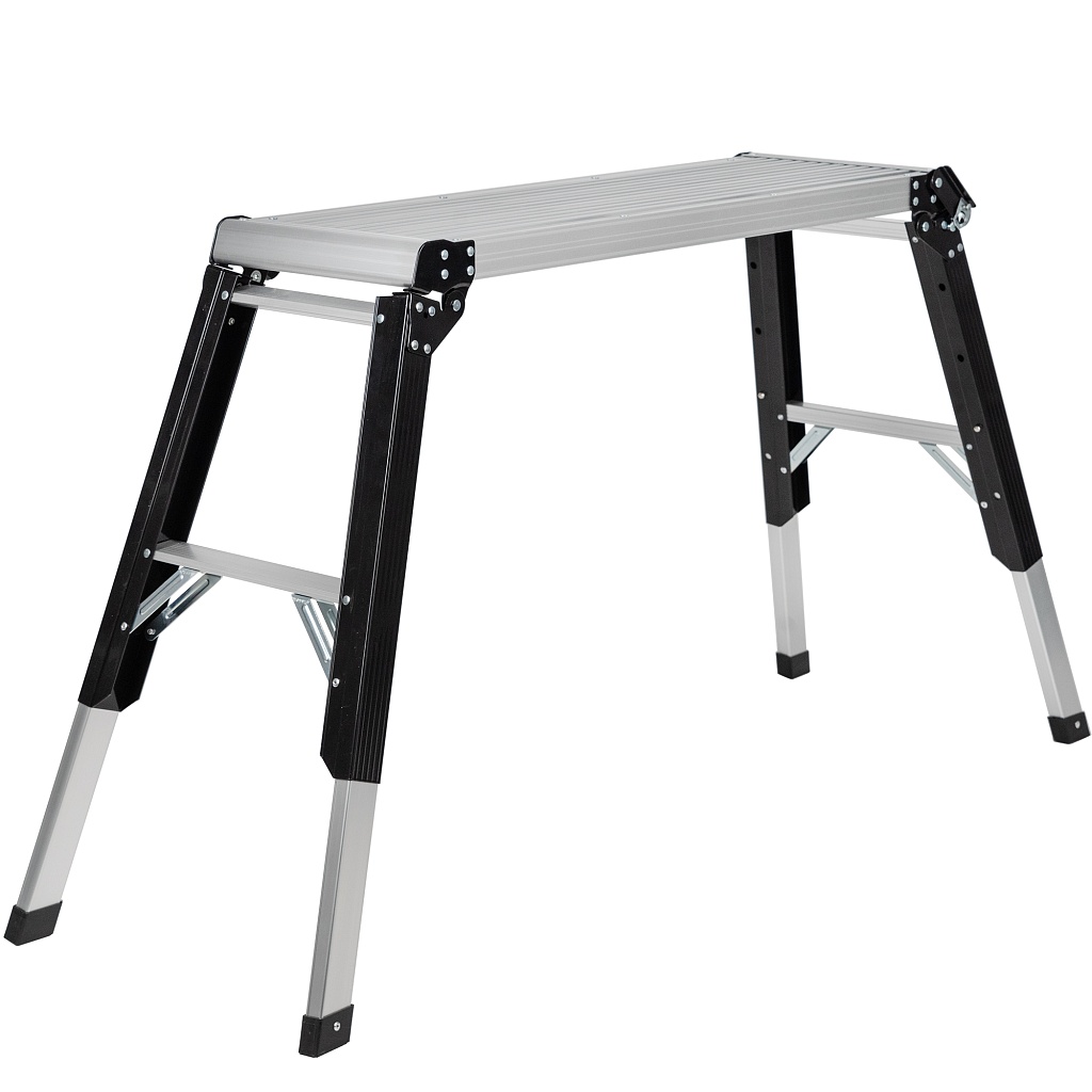 Рабочая платформа телескопическая алюминиевая 95х30 см, высота до 89 см NV 2362202