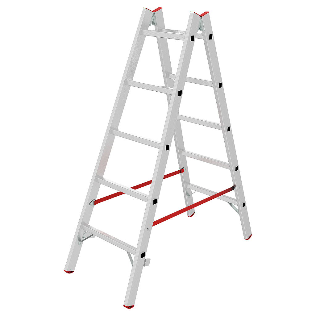 Алюминиевая стремянка со ступенями 30 мм NV 5123