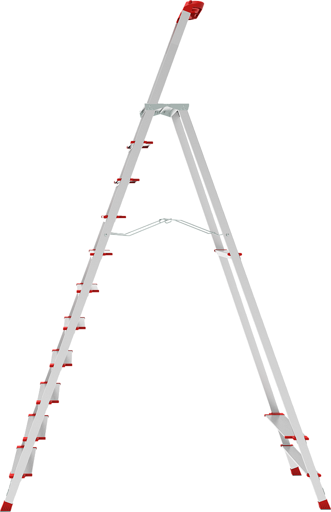 Алюминиевая стремянка с органайзером, ст. 130 мм NV 3138
