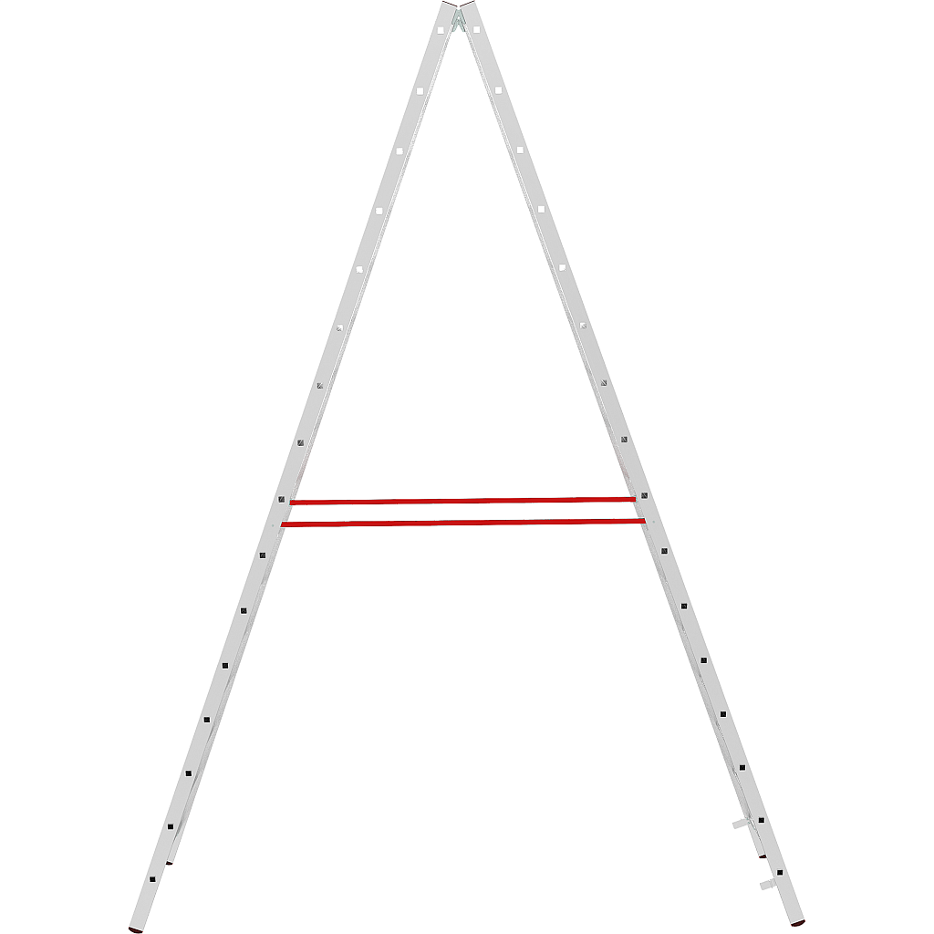 Алюминиевая стремянка со ступенями 30 мм NV 5123