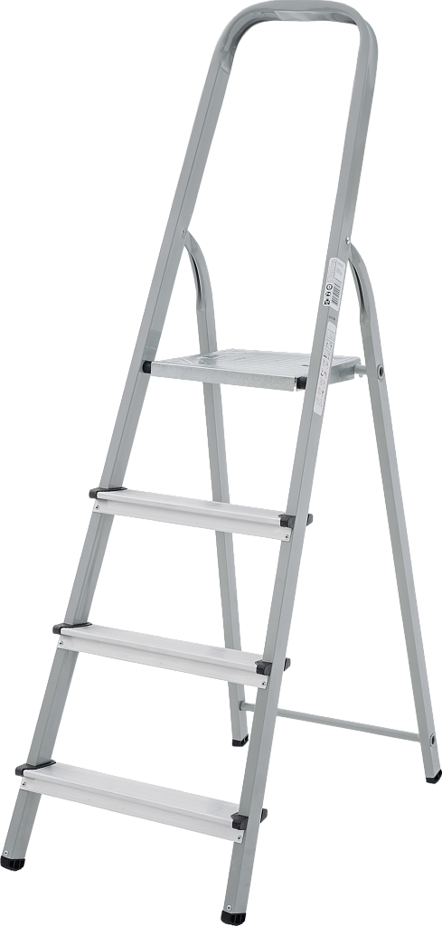 Стальная стремянка с алюминиевыми ступенями 80 мм NV 1130