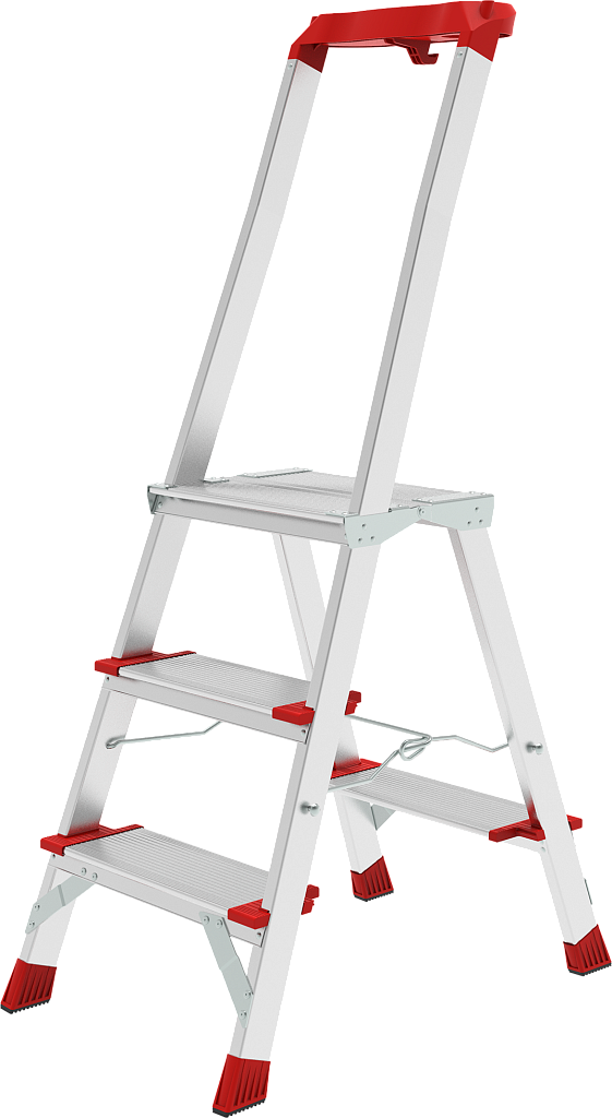 Алюминиевая стремянка с органайзером, ст. 130 мм NV 3138