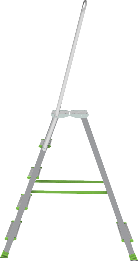 Стремянка стальная с алюминиевыми ступенями 80 мм NV 2136