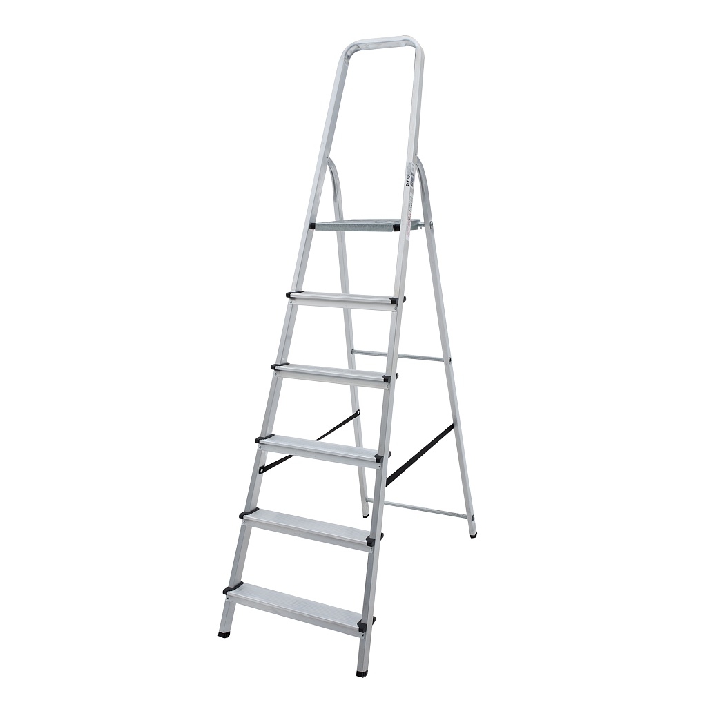 Алюминиевая стремянка со ступенями 80 мм NV 1110