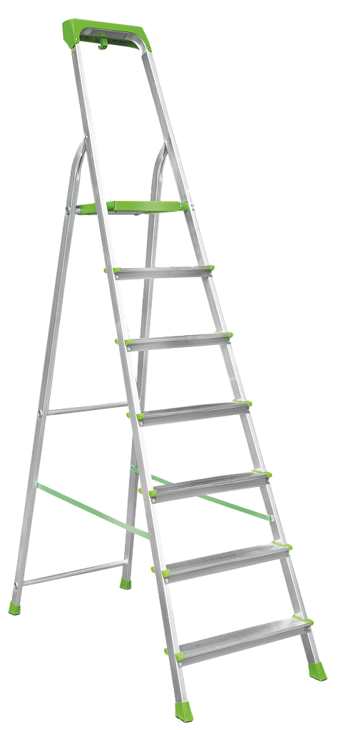 Алюминиевая стремянка с органайзером и ст. 80 мм NV 2115