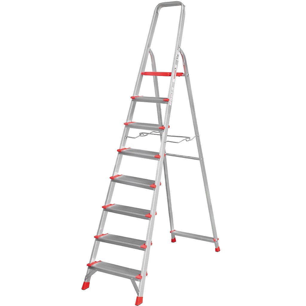 Стремянка с металлической стяжкой и ступенями 130 мм NV 3119