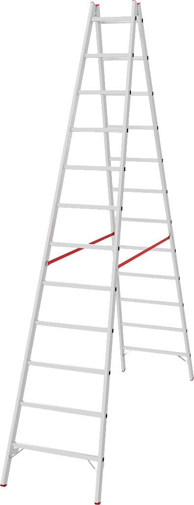 Алюминиевая стремянка со ступенями 30 мм NV 5123