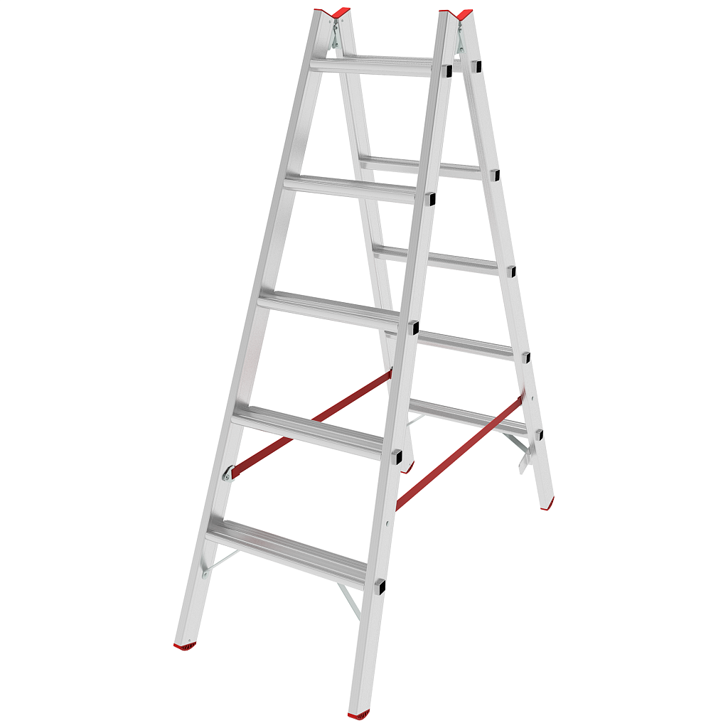 Алюминиевая стремянка со ступенями 80 мм NV 5120