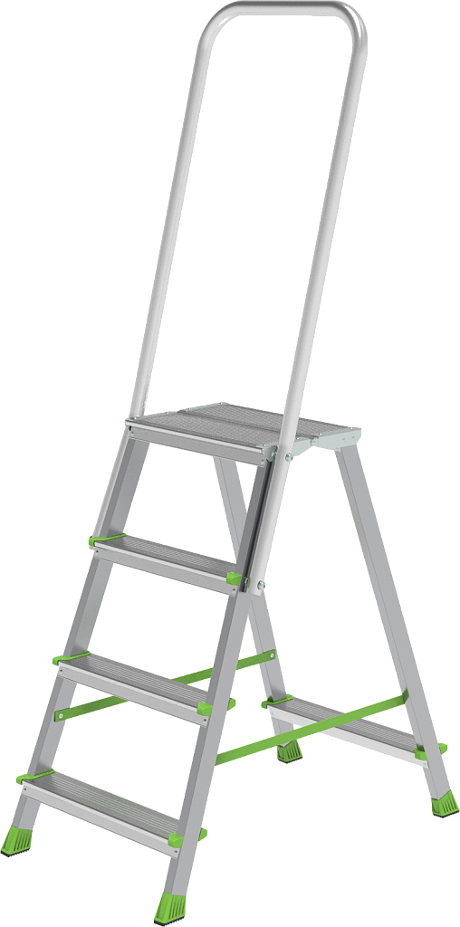 Стремянка стальная с алюминиевыми ступенями 80 мм NV 2136