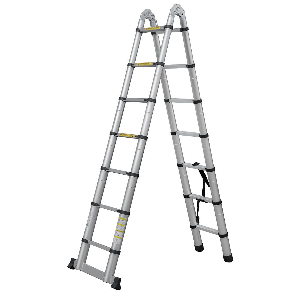 Лестница алюминиевая телескопическая шарнирная 2311ТЛ