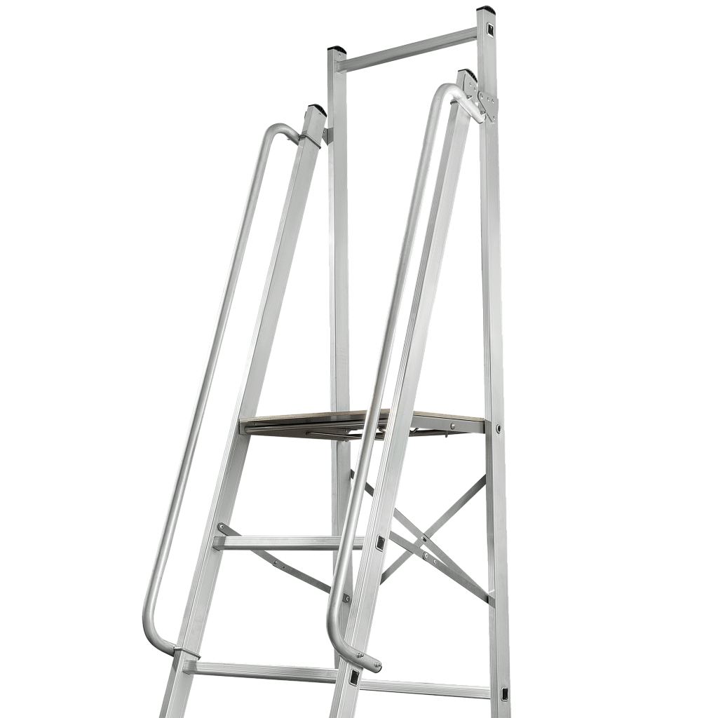 Передвижная лестница-стремянка с платформой NV 1540