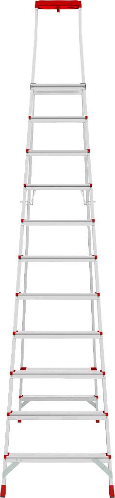 Стремянка с органайзером и ступенями 80 мм NV 3135