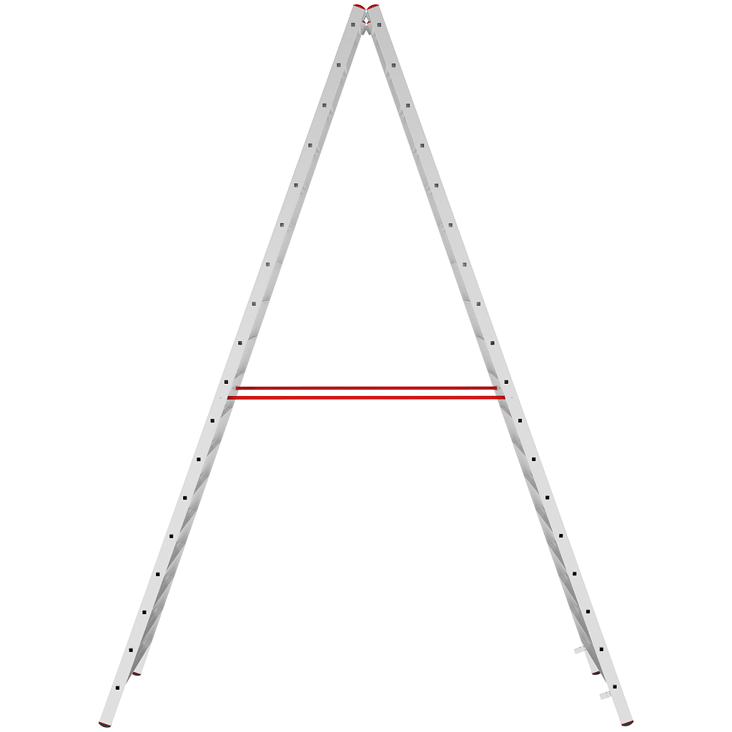 Алюминиевая стремянка со ступенями 80 мм NV 5120