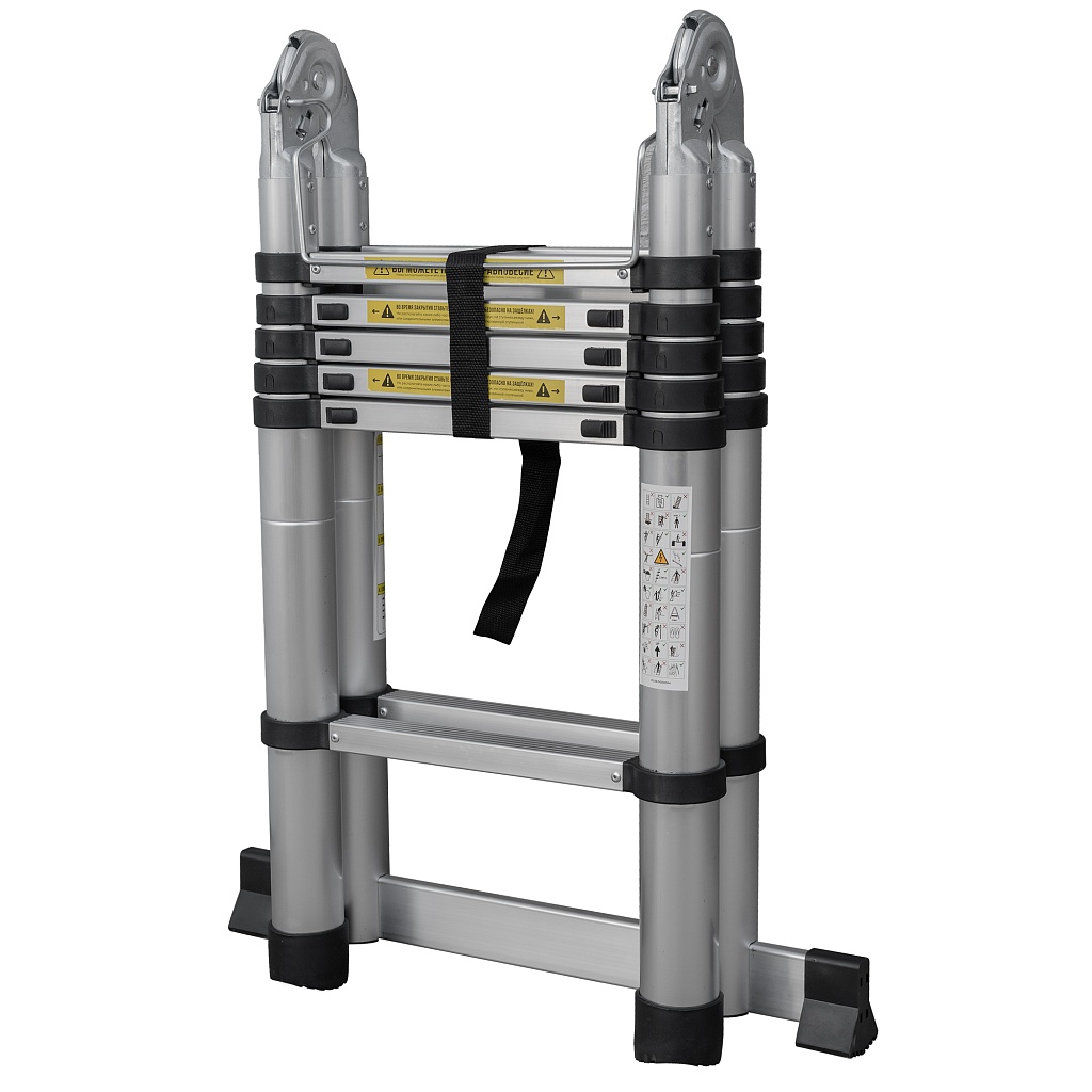 Лестница алюминиевая телескопическая шарнирная 2311ТЛ