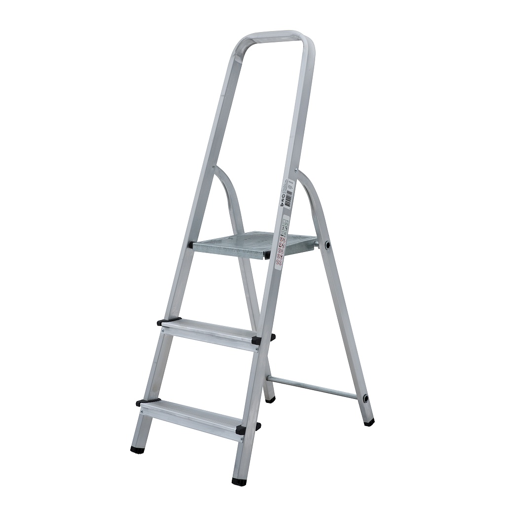 Алюминиевая стремянка со ступенями 80 мм NV 1110