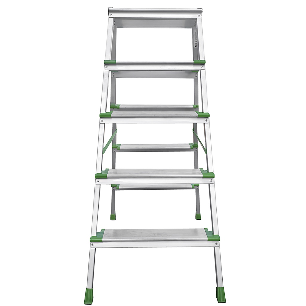 Алюминиевая стремянка с ступенями глубиной 130 мм NV 2127