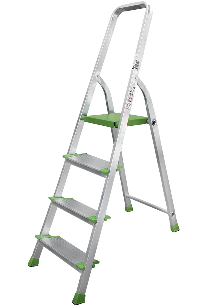 Алюминиевая стремянка со ступенями 130 мм NV 2117