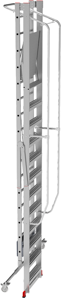Лестница складная с платформой NV 3540