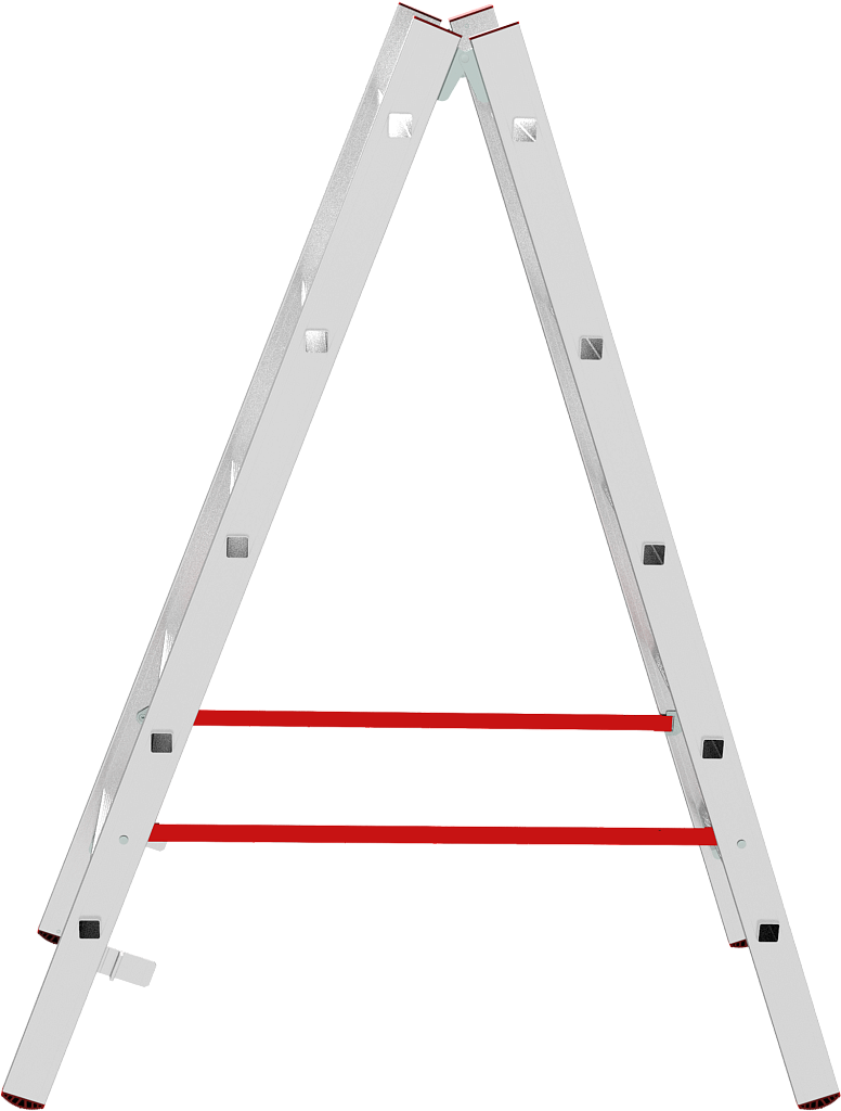 Алюминиевая стремянка со ступенями 30 мм NV 5123