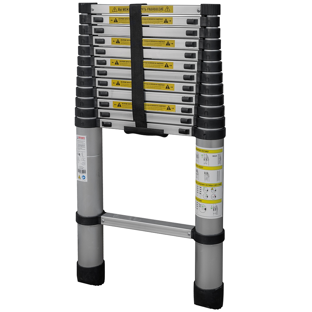 Лестница алюминиевая телескопическая приставная 2211ТЛ