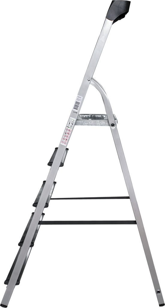 Алюминиевая стремянка с органайзером, ступени 80 мм NV 1115