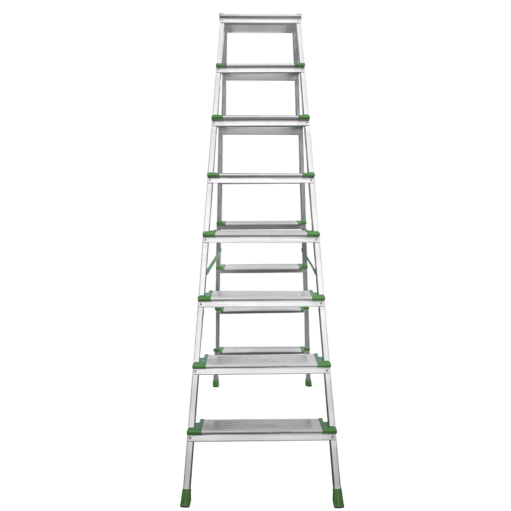 Алюминиевая стремянка с ступенями глубиной 130 мм NV 2127