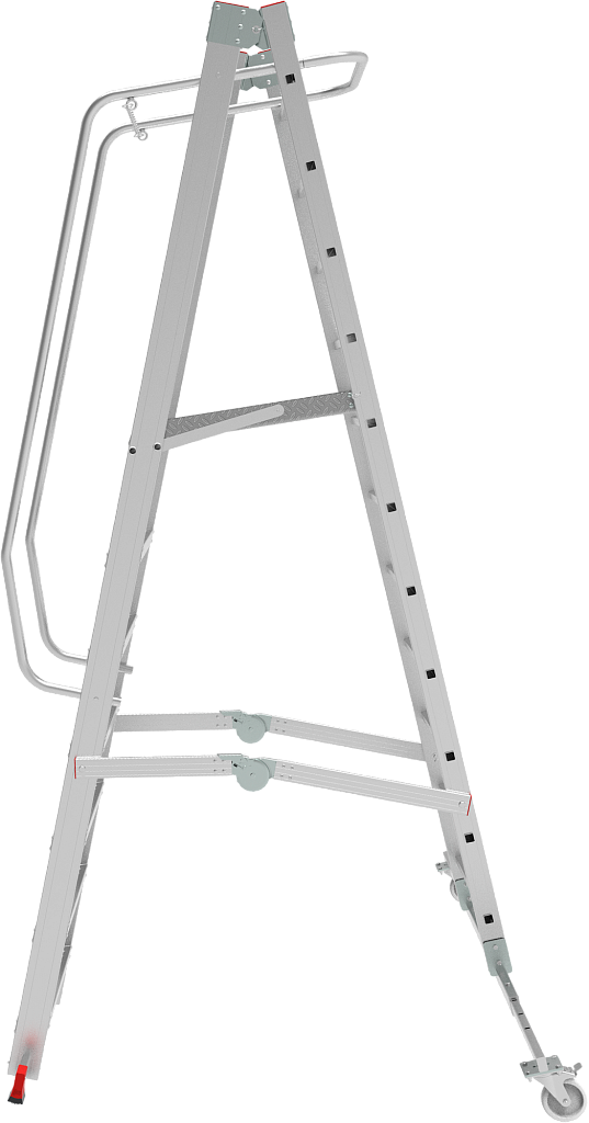 Лестница складная с платформой NV 3541
