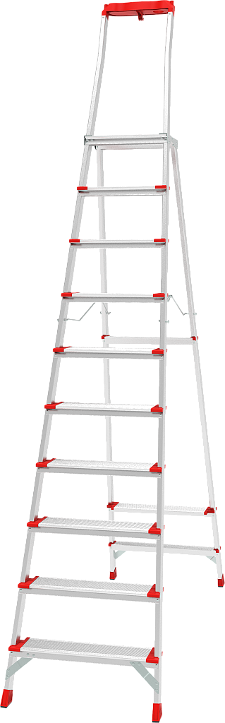 Алюминиевая стремянка с органайзером, ст. 130 мм NV 3138