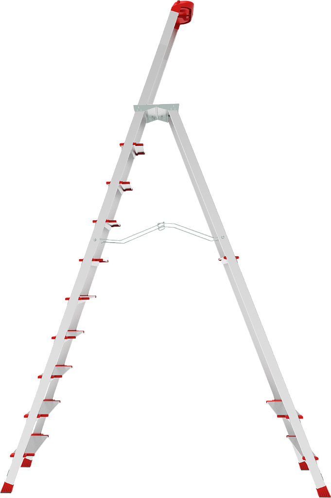 Алюминиевая стремянка с органайзером, ст. 130 мм NV 3138