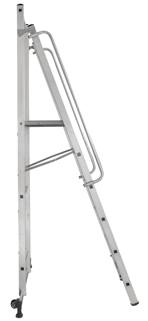 Передвижная лестница-стремянка с платформой NV 1540