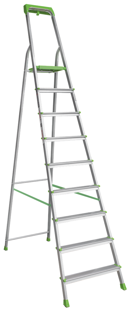 Алюминиевая стремянка с органайзером и ст. 80 мм NV 2115