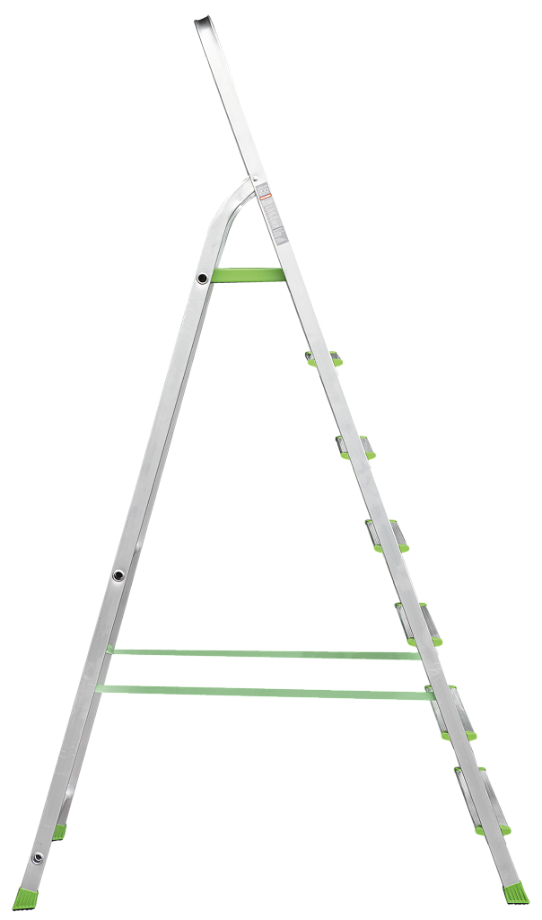 Алюминиевая стремянка со ступенями 80 мм NV 2110