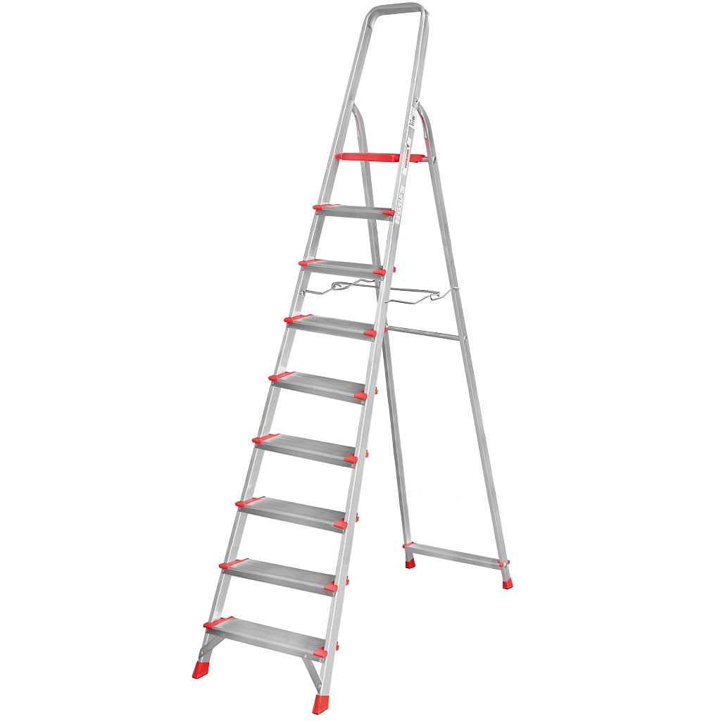 Стремянка с металлической стяжкой и ступенями 130 мм NV 3119