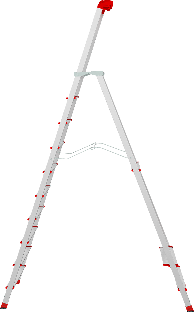 Стремянка с органайзером и ступенями 80 мм NV 3135