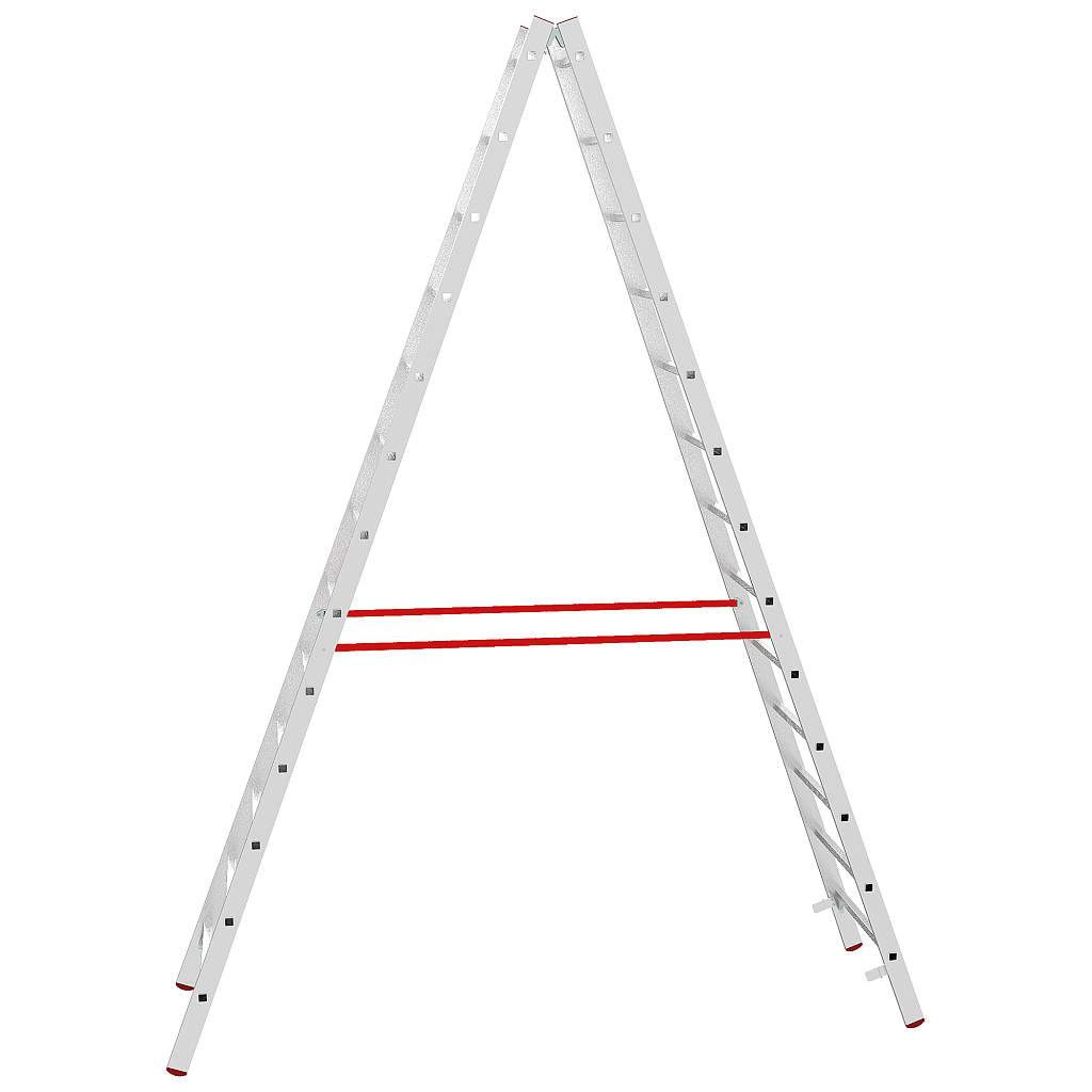 Алюминиевая стремянка со ступенями 30 мм NV 5123