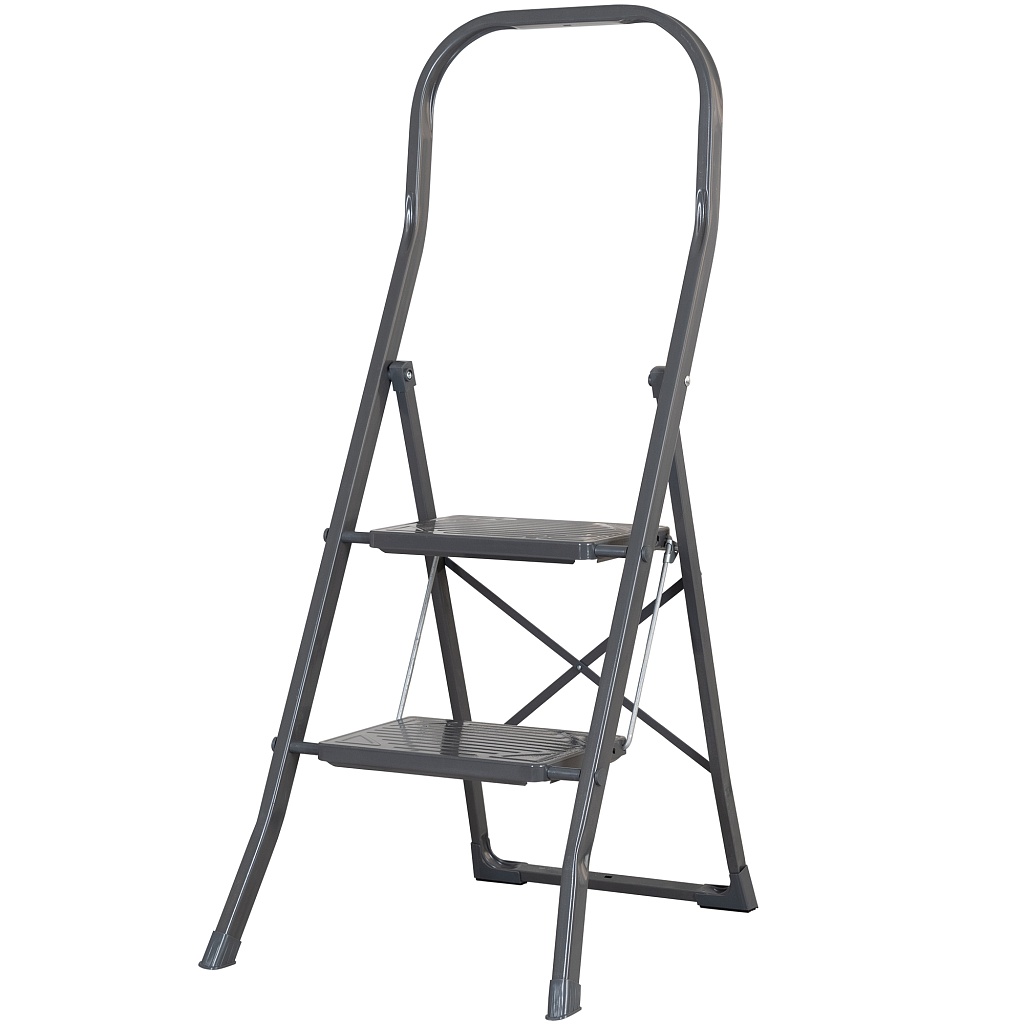 Стремянка стальная Надёжа 1156, ступени 300х200 мм, дуга 600 мм