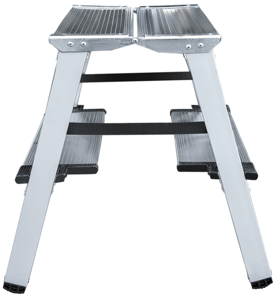 Стальная стремянка с алюминиевыми ступенями 130 мм NV 1147