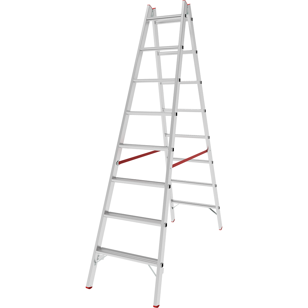 Алюминиевая стремянка со ступенями 80 мм NV 5120