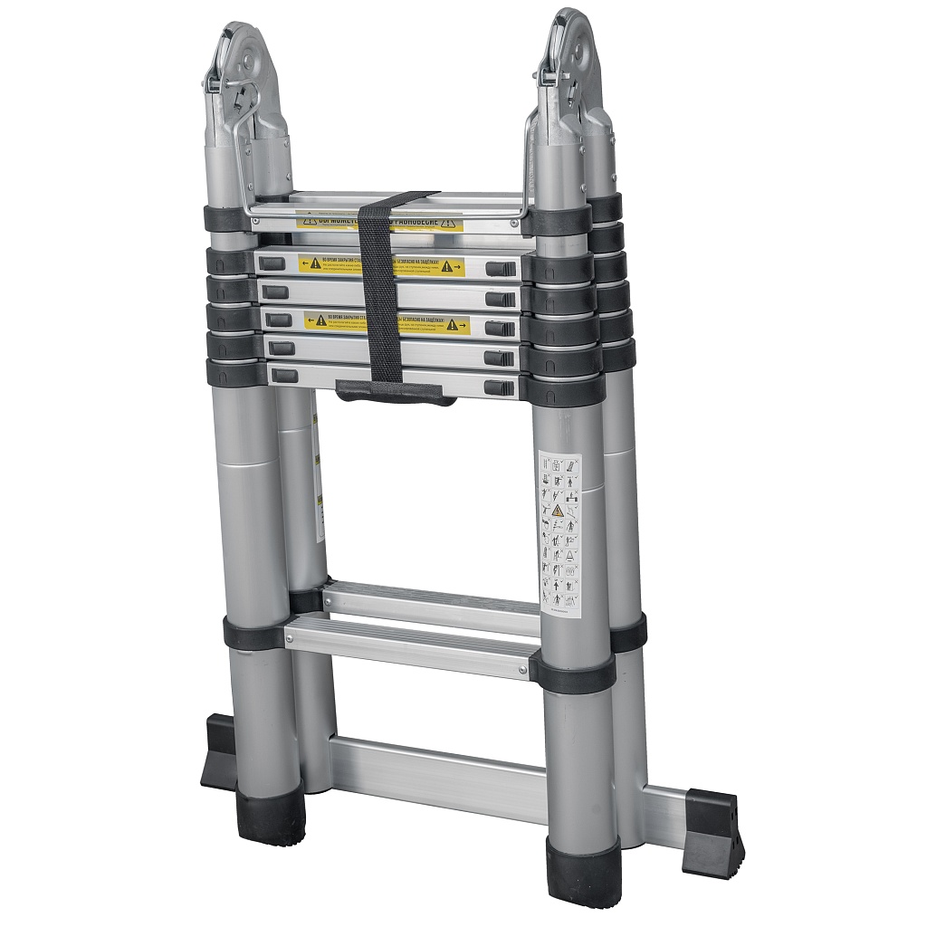 Лестница алюминиевая телескопическая шарнирная 2311ТЛ