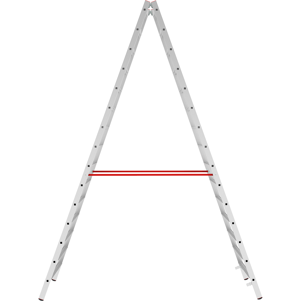 Алюминиевая стремянка со ступенями 80 мм NV 5120