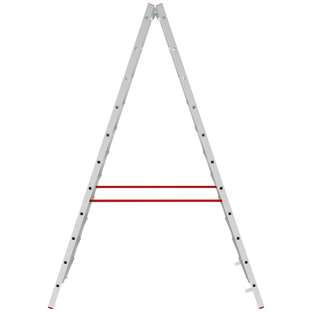 Алюминиевая стремянка со ступенями 80 мм NV 5120
