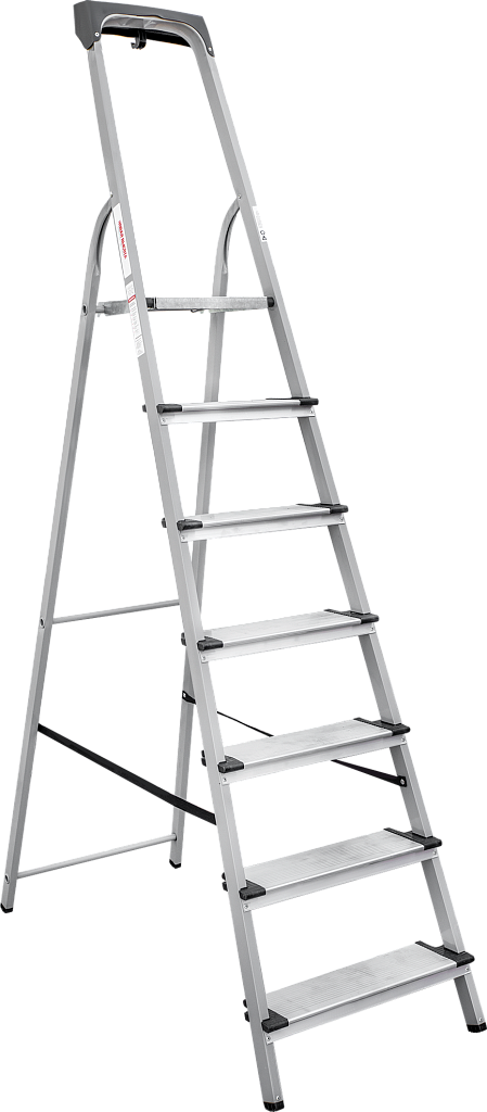 Стальная стремянка с алюминиевыми ступенями 130 мм NV 1138