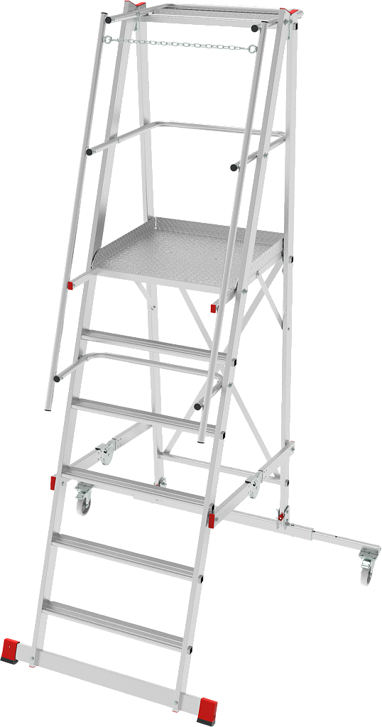 Лестница-стремянка складная с платформой NV 5540