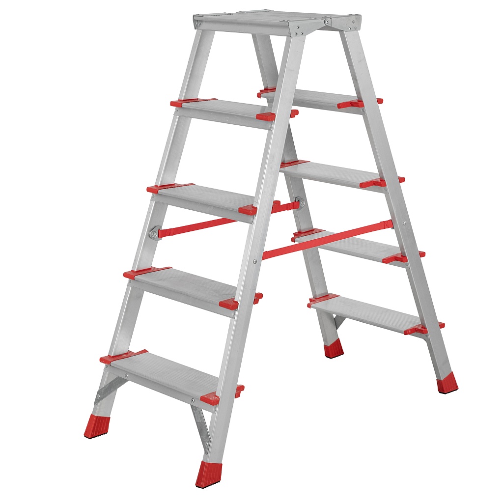 Алюминиевая стремянка со ступенями 130 мм NV 3127